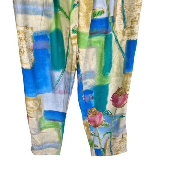 Jams World drawstring floral pants, Size Small - Picture 3 of 6